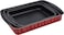 Royalford 3 Pcs Rectangular Baking Tray Set, Rf10167 Professional Aluminium Pie Pan, Brownie Roasting Baking Trays Pizzas, Baking Crisper Tray For Cakes, Mousse, Grilled Fish Chicken, Multi