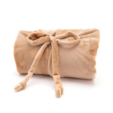 منترا رداء بطانية بغطاء للرأس - 160 * 180 سم - ذهبي