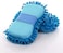 Generic Car Wash Glove Car Hand Soft Towel Microfiber Chenille Car Cleaning Sponge Block Car Washing Supplies