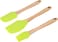 Royalford 3 Pcs Silicon Tools With Wooden Handle, Rf10274, Basting Brush With Spatula For Cooking, Baking &amp; Bbq, Easy To Clean Food Brush, Heat Resistant Grill Brush