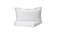 Duvet cover and pillowcase, white/dark grey150x200/50x80 cm