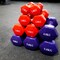 Harley Fitness Vinyl Dumbbells - Color-Coded Hand Weights for Home Workouts - Durable and Comfortable Grip. (2, Kilograms)