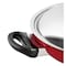 Prestige Classique Flat Bottom Kadai 30cm Red/Silver