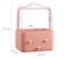 Portable Multi-Layer Cosmetic Storage Box, Dust-Proof with Handle Box and Lid - Suitable for Makeup/Cosmetic Storage - High Capacity Dresser and Large Sized (Pink)
