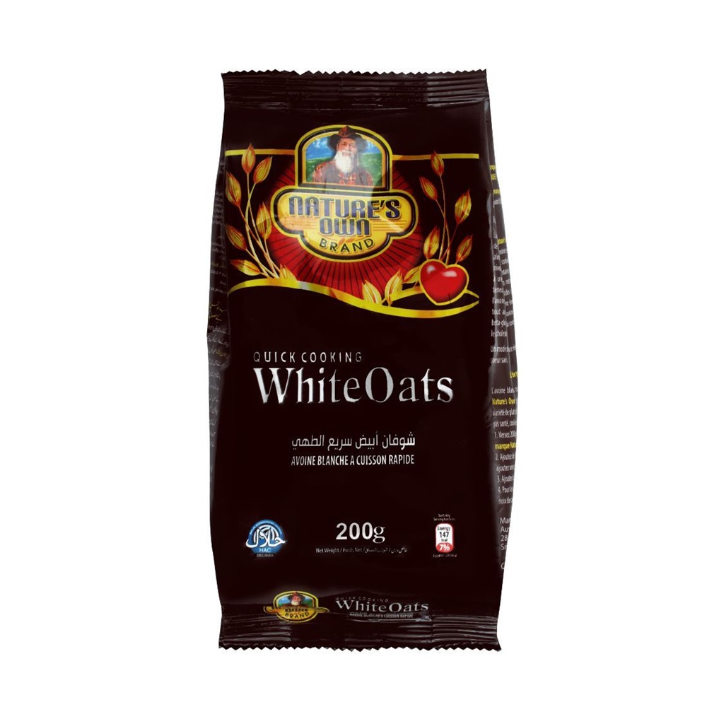 Nature&#39;s Own Brand Quick Cooking White Oats 200 gr