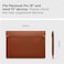 Spigen Laptop Sleeve Valentinus S 15 15.6 16 inch, compatible with MacBook Pro, Built in Magnetic Flap with [Foldable Stand] Leather Laptop Case, Laptop Pouch Bag - Classic Brown