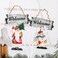 Resin Painted Pendant Christmas Decor, Christmas Tree Ornaments Home Decorations (Snowman)