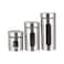 Harmony Glass Canister Silver/Clear 740ml+500ml+325ml 3 PCS