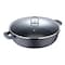 Bergner Classic Novum Shallow Pot With Lid Black 32cm