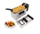 Sonashi Electric Deep Fryer with Stainless Steel Housing - 3.0L Capacity, Perfect for French Fries, Chicken Wings, Heat Resistant Handles for Safe Use, 2000W - 2100W 3 L 2100 W SDF-5011 Silver/Black