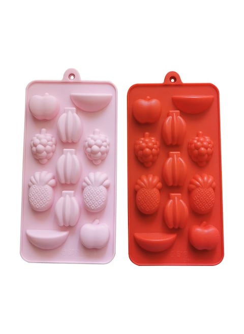 Silicone Forms Silicone Mold Gummy fruit candy Shape Mould Jelly Cake Candy Trays Rubber Chocolate Maker ( 2 Set )