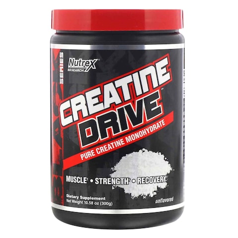 Nutrex Creatine Drive Pure Creatine Monohydrate Dietary Supplement 300g