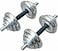 ULTIMAX 15 kg Chrome Dumbbell Set Adjustable Dumbbells set Cast Iron Adjustable Dumbbell Set - Hand Weight Lifting CHROME + Box