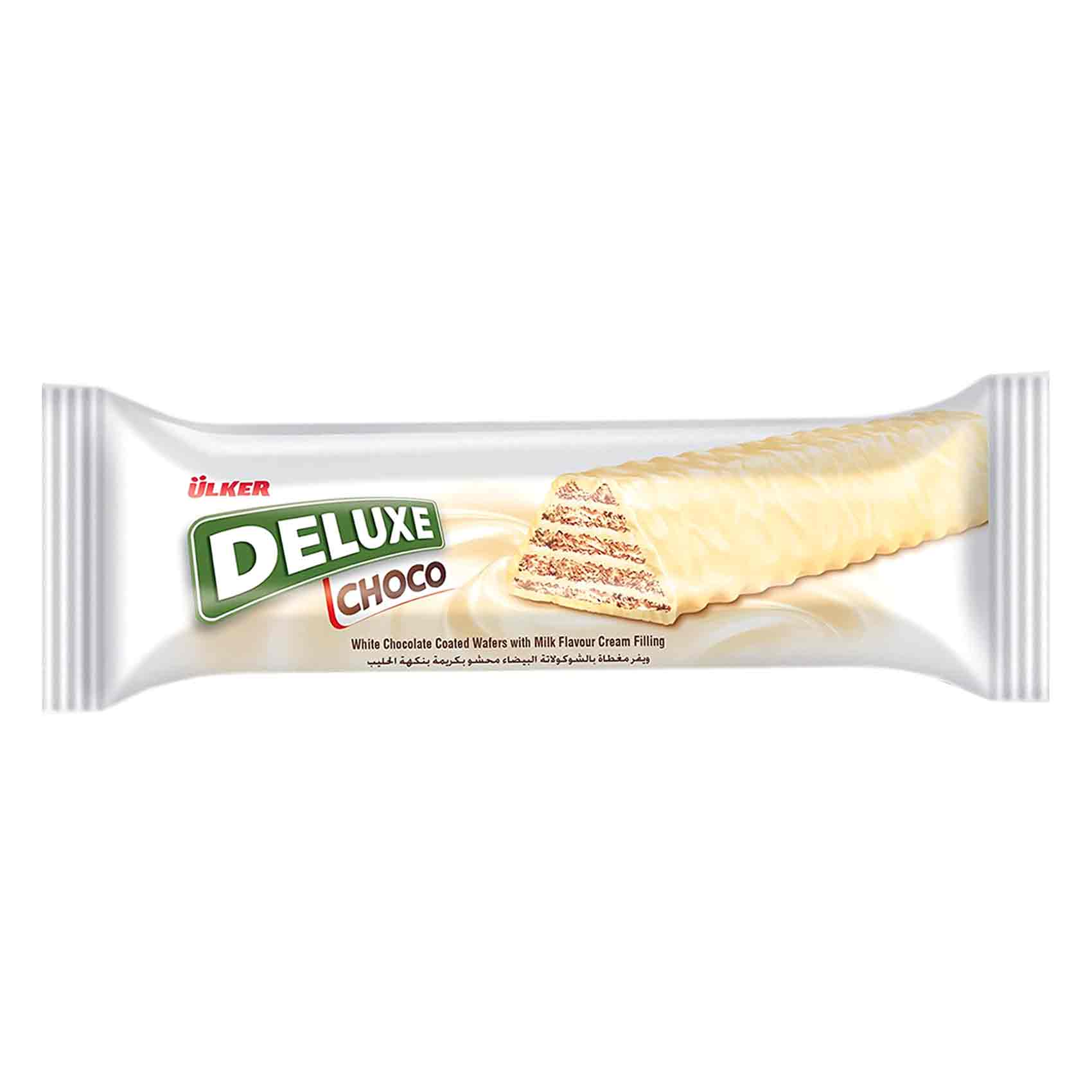 Ulker Wafer Deluxe Choco White Chocolate With Milk Cream 28 Gram 24 Pieces product thumbnail 3