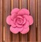3D Foam Flower Wall D&eacute;cor Pink Color 16x16cm