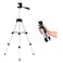 Generic-Mini Desktop Tripod Stand Aluminum Alloy 1/4 Inch Screw 21cm-48cm Adjustable Height for Smartphone Live Streaming Compact LED Video Light Digital Camera