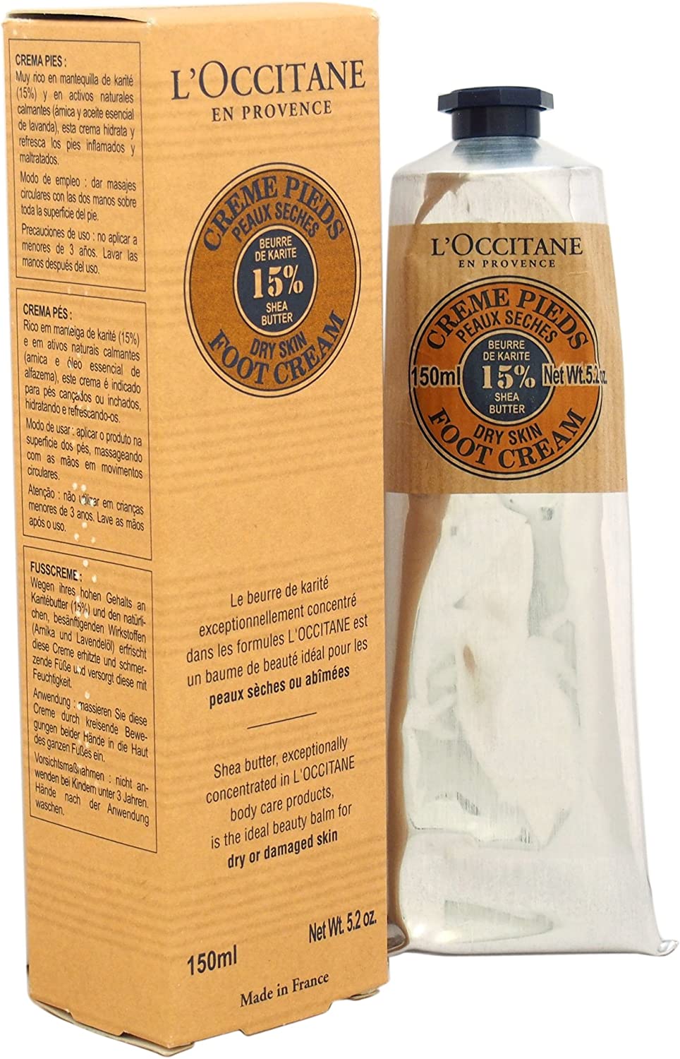 Loccitane Unisex Shea Butter Foot Cream For Dry Skin (5.2Oz)