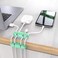 Aiwanto 6Pack Cable Holder Desk Cable Clip Self-Adhesive Cable Management Cord Organizer Home Office(Green)