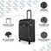 DKNY Signature 4 Wheel Soft Casing Luggage Trolley 78cm Black