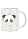 Giftex Funny Face Design With Panda Mug White/Black/Grey 11Ounce