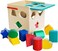 Cubbie Lee Toy Company Premium Wooden Shape Sorter W/Sliding Lid &amp; Carrying Strap 12 Color Solid Wood Geometric Puzzle Pieces, Classic Developmental For Preschool Toddlers 1 2 3 Year Olds