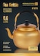 Royalford 6.0L Golden-Finish Aluminum Tea Kettle- RF10770, Rust And Corrosion Resistant Body With Comfortable And Anti-Scald Handle, Induction Compatible, Perfect For Indoor And Outdoor Use, Golden