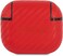 CG Mobile Ferrari PC PU Carbon Yellow Shield Metal Logo Case Compatible With Airpods 3, 360 Full Protection Cover Suitable For Wireless Charger Officially Licensed (Red)