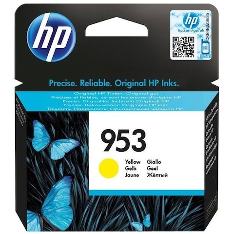 HP 953 Yellow Ink Cartridge, F6U14Ae