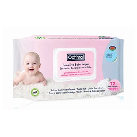 Optimal Powder Puff Wipes And Cover 72 Pieces