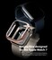 Ringke Apple Watch 9 / 8 / 7 45mm Apple Watch Series (45mm) Case, Slim Series, Clear + Chrome Rose Gold