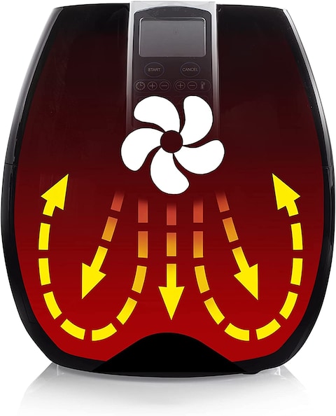 Princess Air Fryer 3.2 Liter Digital XL Black, 1500W PRN.182020