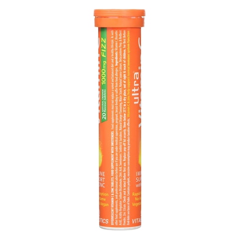 Vitabiotics Ultra Vitamin C 1000mg Fizz Effervescent Supplements 20 Tablets