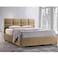 In House Lombardia Velvet Bed Frame - Single - 200x90 cm - Beige