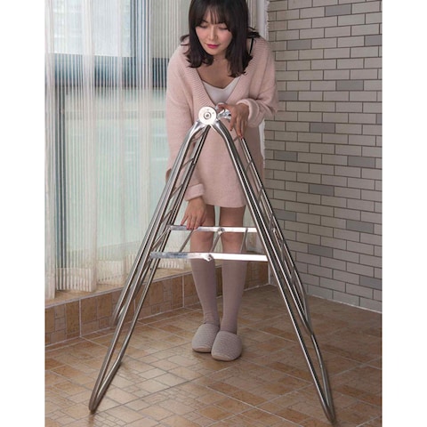 Home Pro Stainless Steel Cloth Dryer Silver 16m