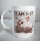 11oz gift coffee mug, I am not a morning person, sleepy cat design