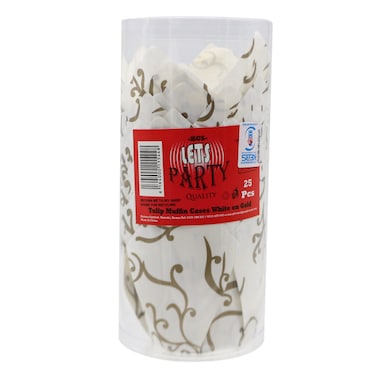 LETS PARTY MUF/CASE WHITE/GOLD25S