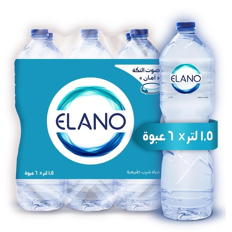 Elano Water Bottle - 1.5 liter - 6 Pieces