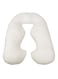 Generic - U-Shaped Comfortable Full Body Pillow Cotton White 120x80centimeter