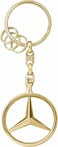 Genuine Mercedes-Benz Keyring Brussels   Gold   Die-Cast Zinc