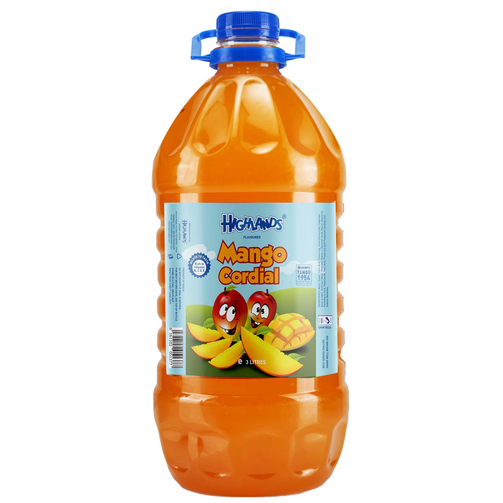 Highlands Cordial Mango Juice 3L