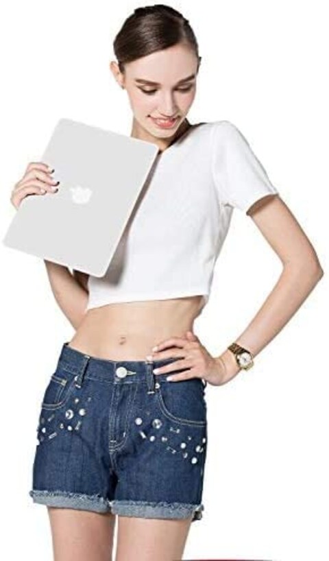 Ntech Macbook Air 13 Inch Case (Models: A1369 &amp; A1466, Older Version 2010-2017 Release), Plastic Hard Shell Case Only Compatible With Macbook Air 13 Inch, White