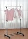 Metal Garment Rack Black/Silver 78.5x41.5x87centimeter