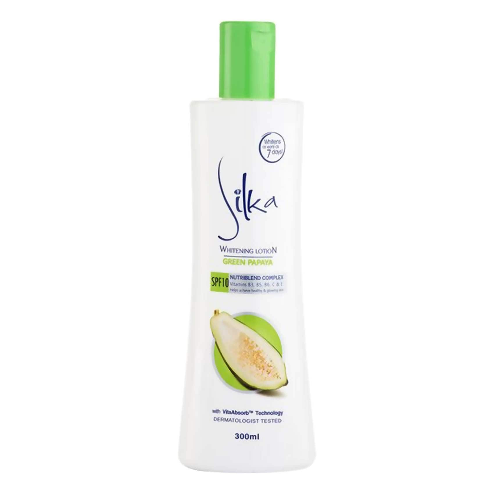 Buy Silka Green Papaya Skin Whitening Lotion SPF10 300ml
