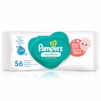 Buy Pampers Baby Wet Wipes, Sensitive Protect, 56 Wipes in Saudi Arabia