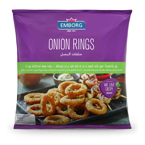 Emborg Onion Rings Snacks 450g
