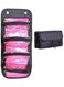 Generic Roll N Go Toiletry Organizer Black/Pink