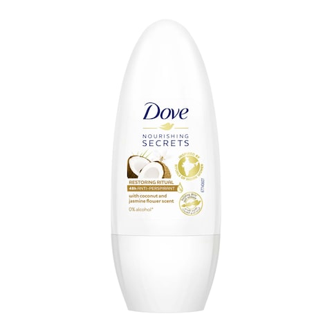 Dove Nourishing Secrets Antiperspirant Roll-On with Coconut And Jasmine - 50 ml