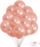 Party Time 20-Pieces 10 inches Metallic Rose Gold Balloons, Latex Balloons For Baby Shower, Bridal Shower, Valentine's Day, Wedding Decor &amp; Birthday Party Decoration - Party Supplies