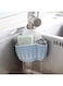 ANSELF Kitchen Sink Drain Basket And Holder Blue/White
