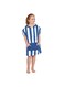 Dock &amp; Bay Poncho with Hood for Kids, Super Absorbent, Quick Dry Beach &amp; Pool Towel, Compact &amp; Lightweight - Age 7 to 10 - WHITSUNDAY BLUE